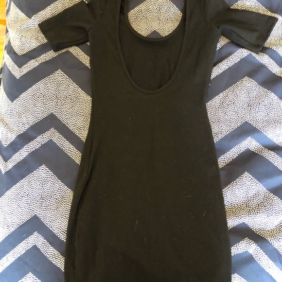 AMERICAN APPAREL DRESS SKINTIGHT BLACK SIZE SMALL - Picture 2 of 10